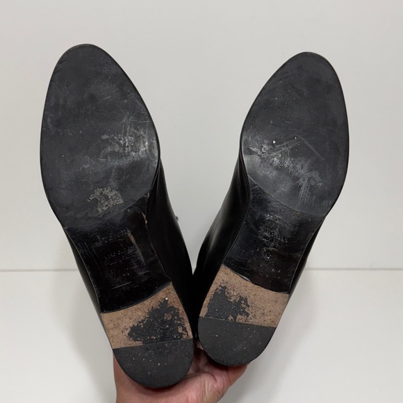 Sergio Rossi Knee High Tall Boots with Side Buckle Detail - Picture 16 of 17